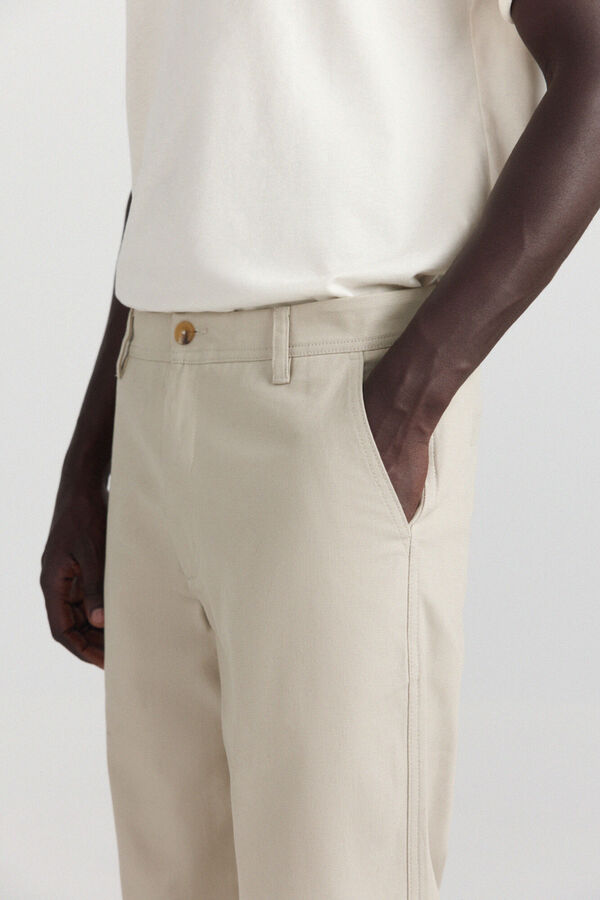 Springfield Cal&ccedil;a reta straight fit cru