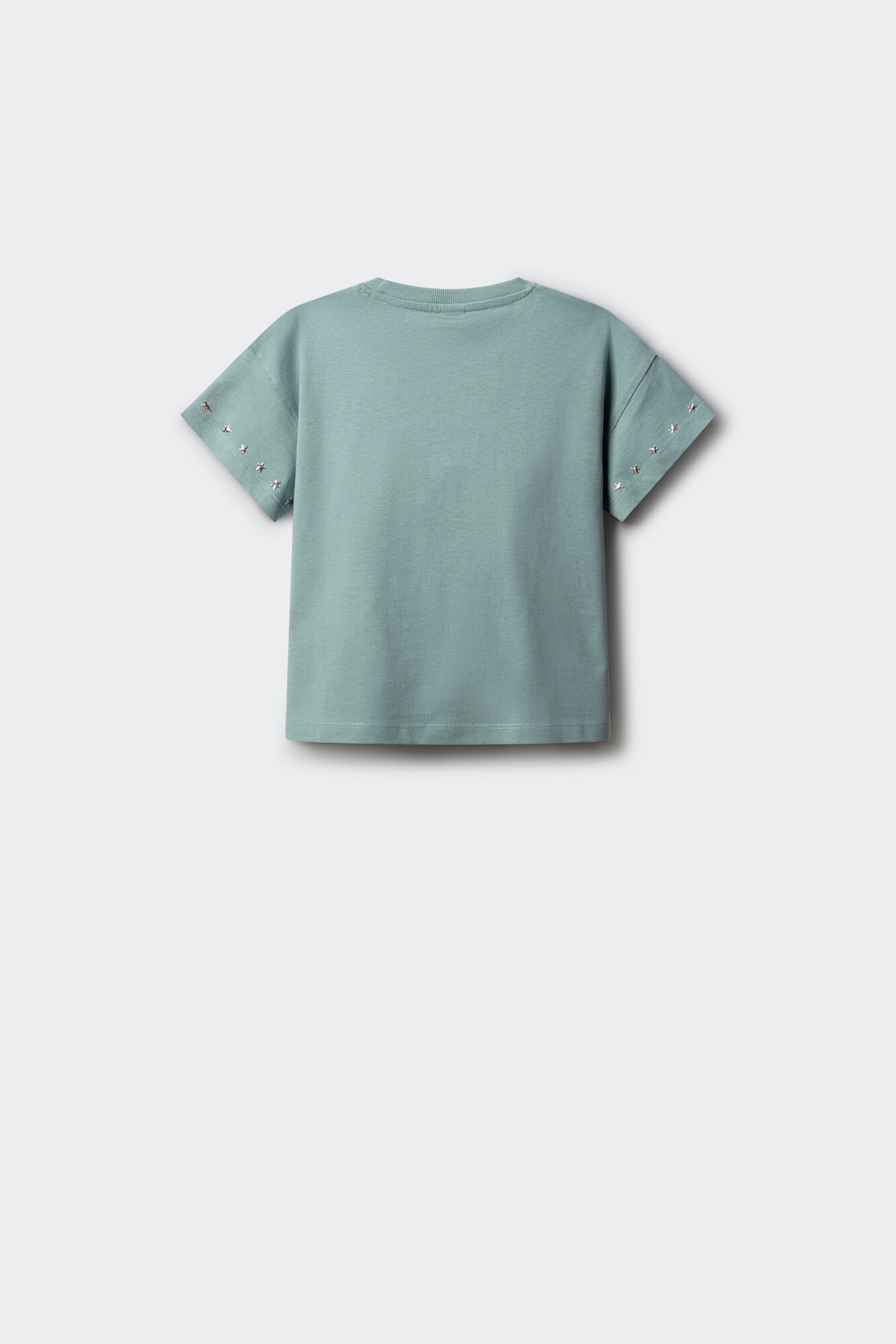 Springfield Kids T-shirt manga curta com tachas para menina