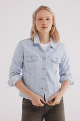 Springfield Cotton denim jacket blue