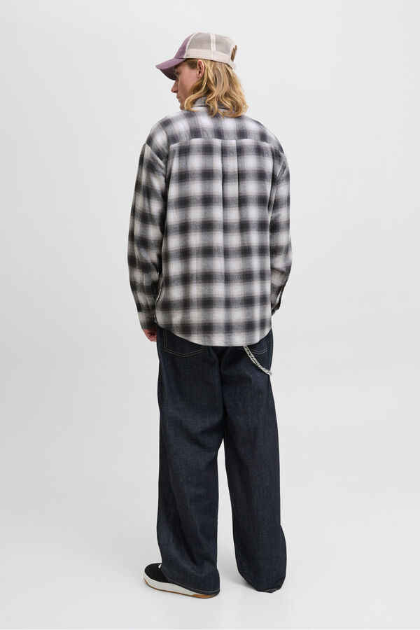 Jack & Jones Camisa xadrez preto