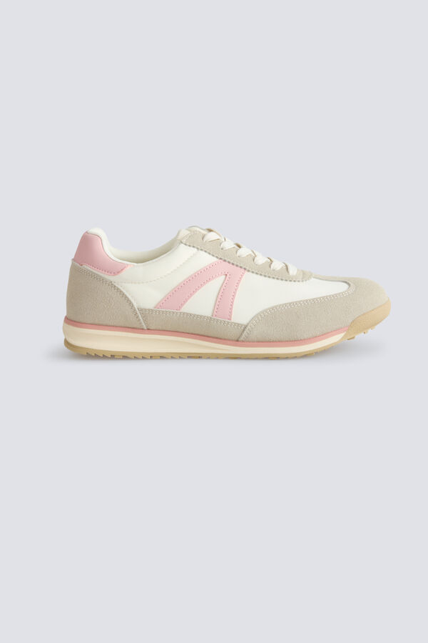 Springfield Sneakers retro riscas bege