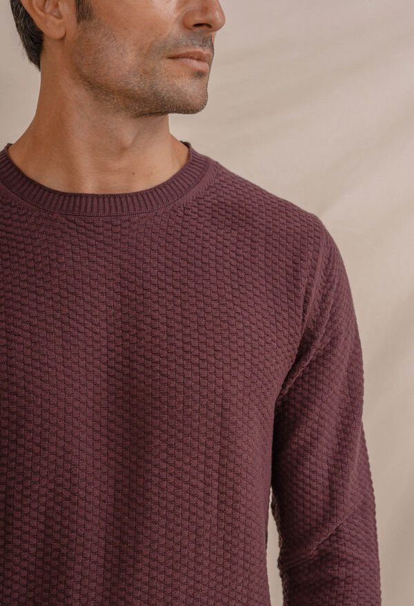 Celopman Jersey de malha estruturada  vermelho