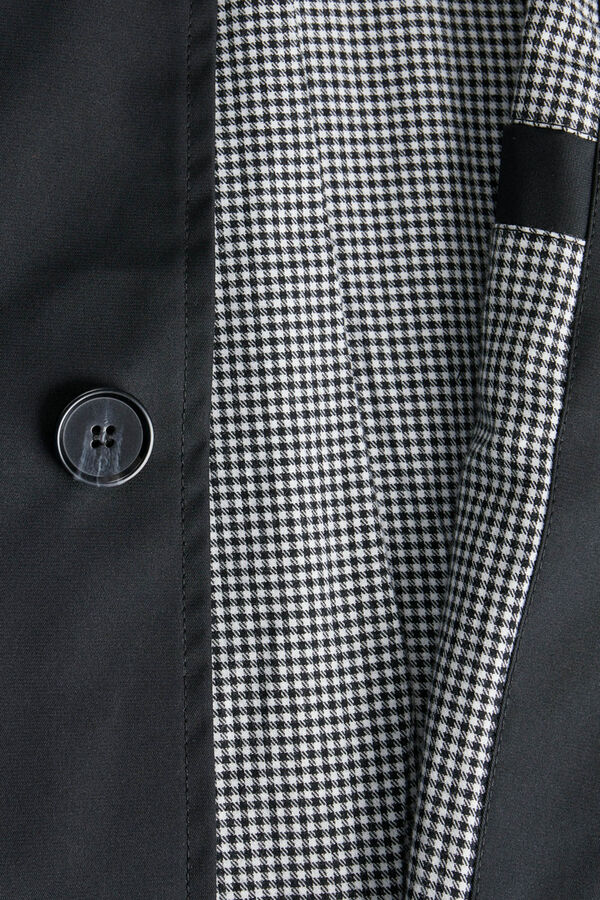 Jack & Jones Trench coat clássica preto