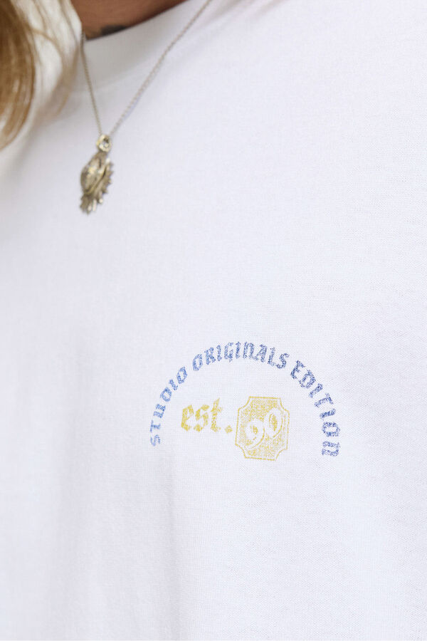 Jack & Jones T-shirt com estampa traseira  branco