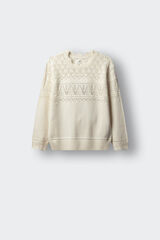 Springfield Kids Camisola bordados menina branco