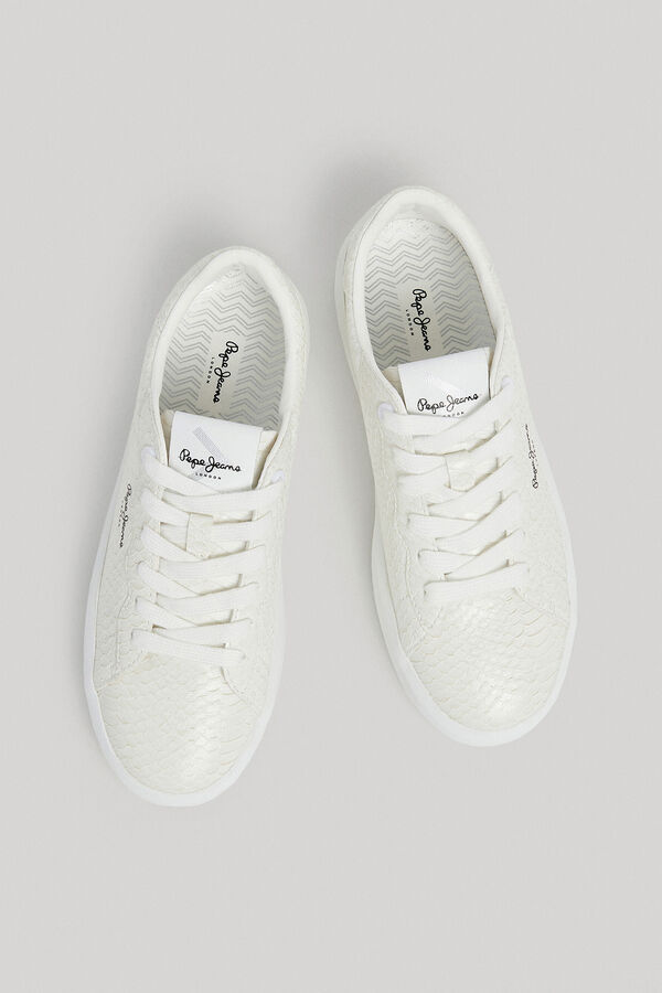 Springfield Zapatillas Textura Escamas blanco