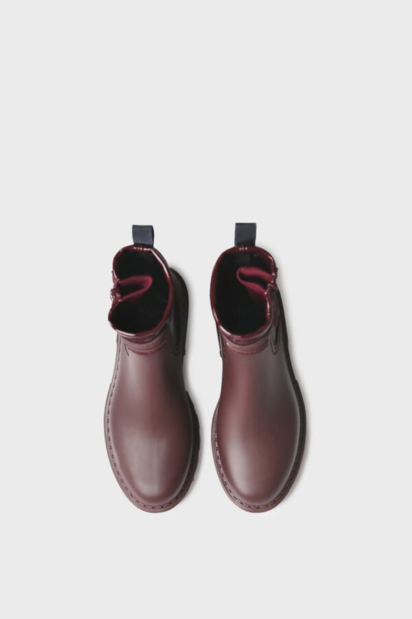 Toni Pons Botim de &aacute;gua com fecho-&eacute;clair vermelho