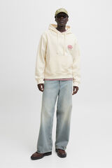 Jack & Jones Sweatshirt capuz do estúdio branco