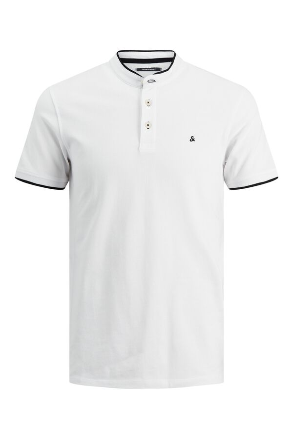 Jack & Jones Polo slim fit em algod&atilde;o branco