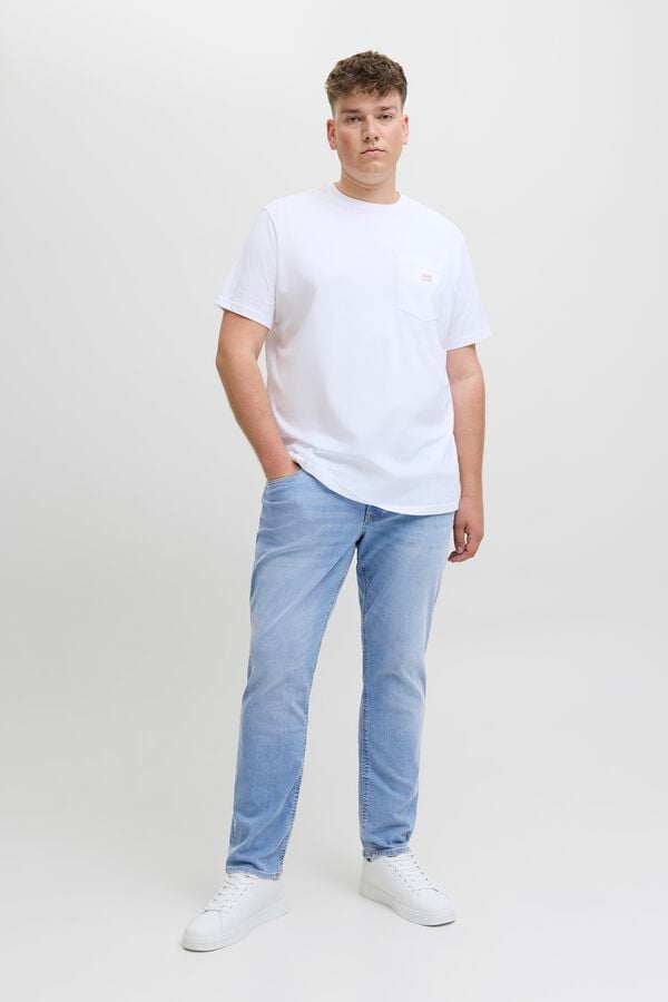 Jack & Jones PLUS Jeans slim cinco bolsos azul