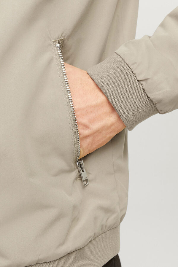Jack & Jones Jaqueta bomber com gola alta azul