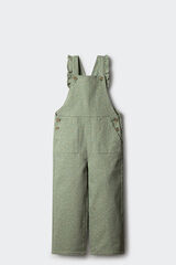 Springfield Kids Jardineira longa de bolinhas para meninas verde