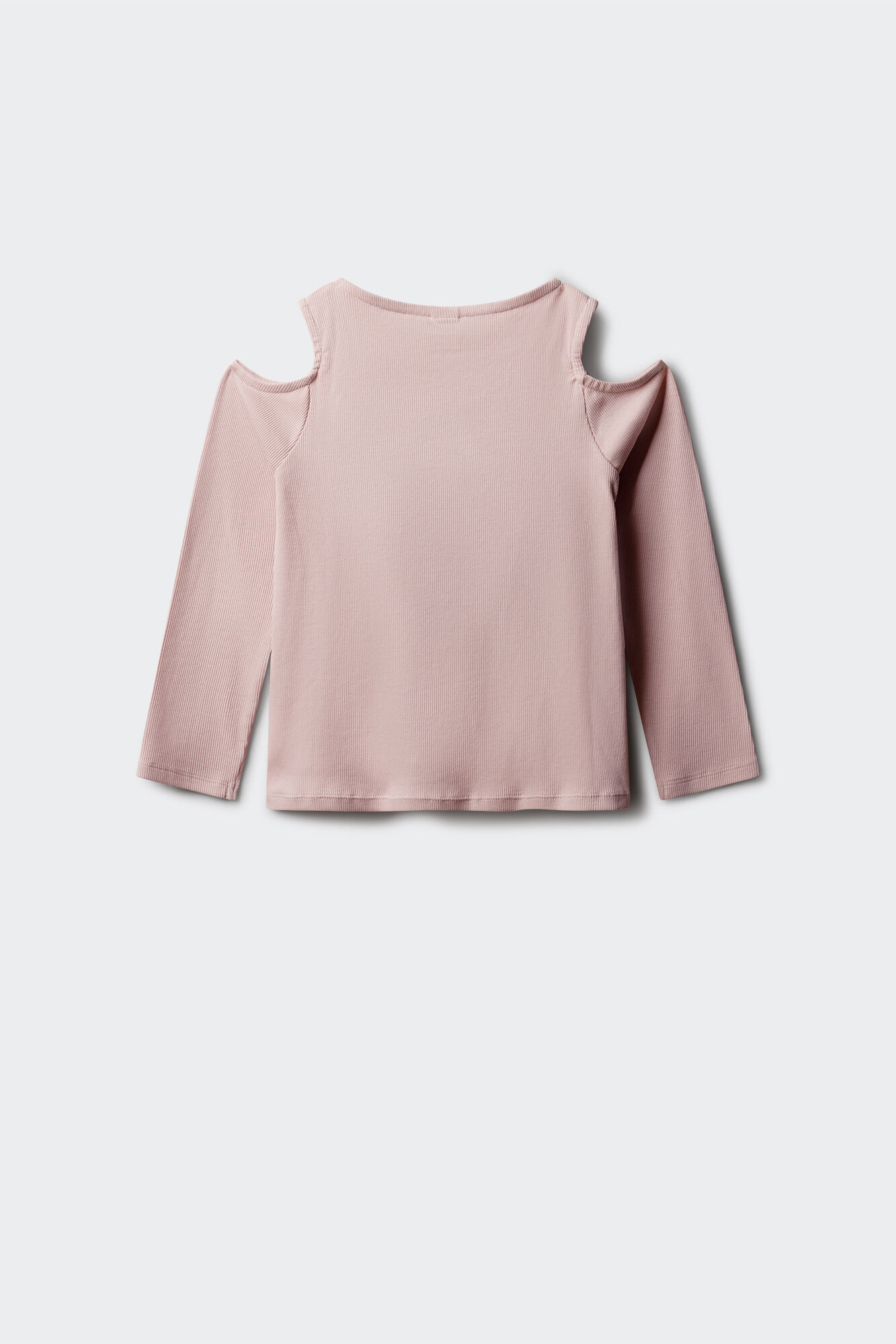 Springfield Kids T-shirt manga comprida ombro descoberto canelada de menina