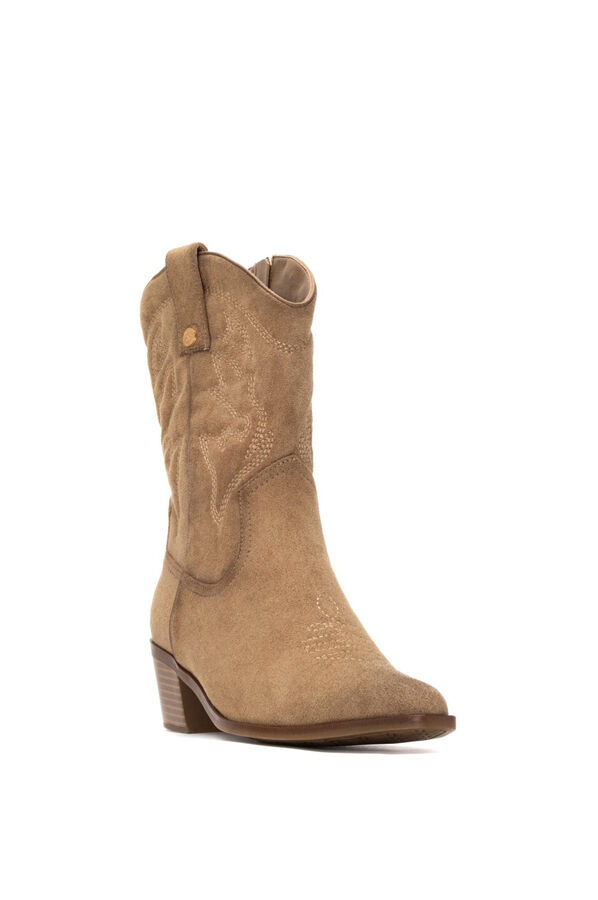 XTI Bota de Cowboy Bordada bege