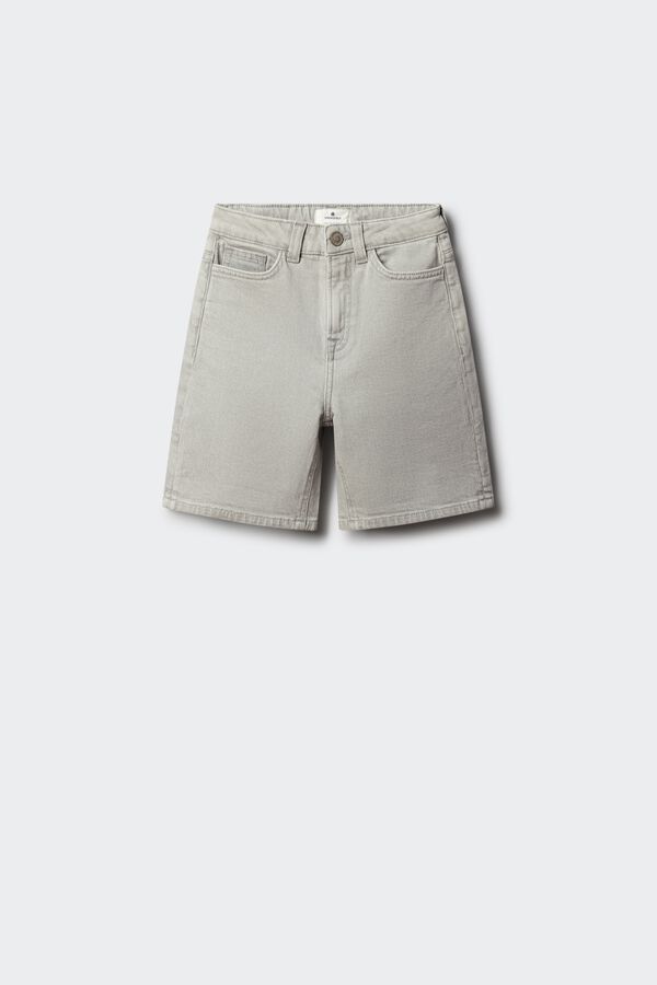 Springfield Kids Bermuda straight denim para crian&ccedil;a cinzento
