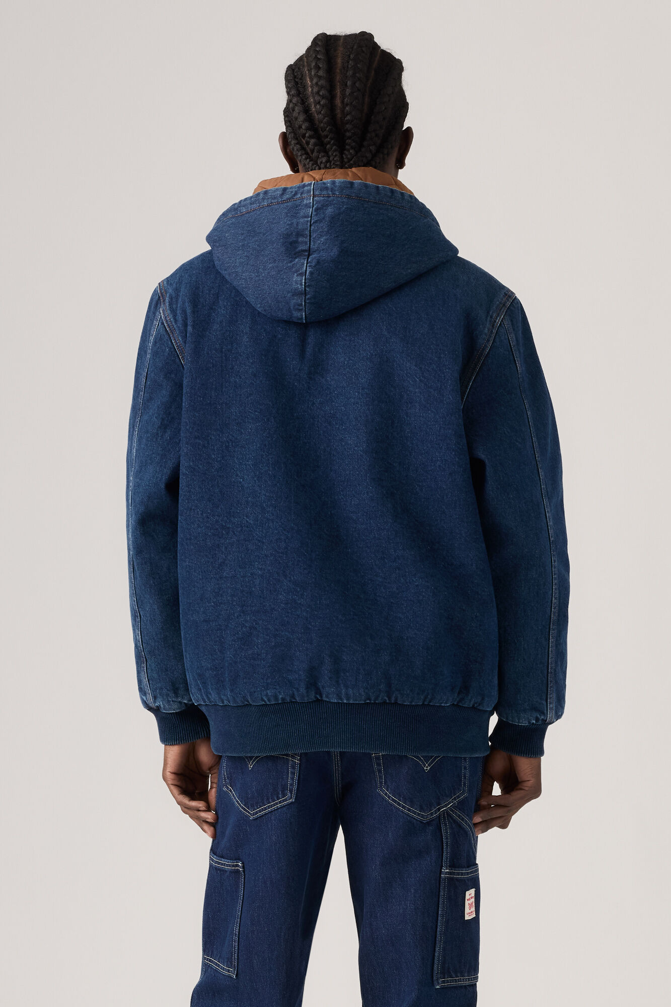 Levi's Blus&atilde;o bomber em ganga