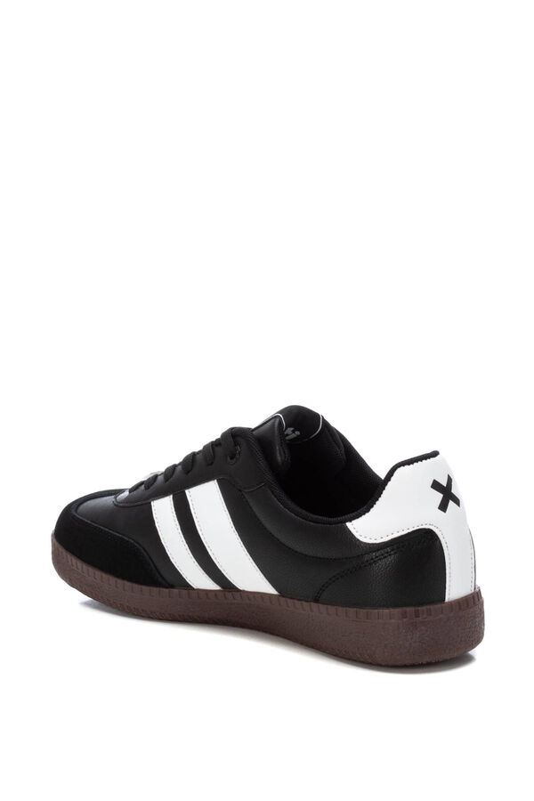 XTI Tênis de amarrar masculino preto