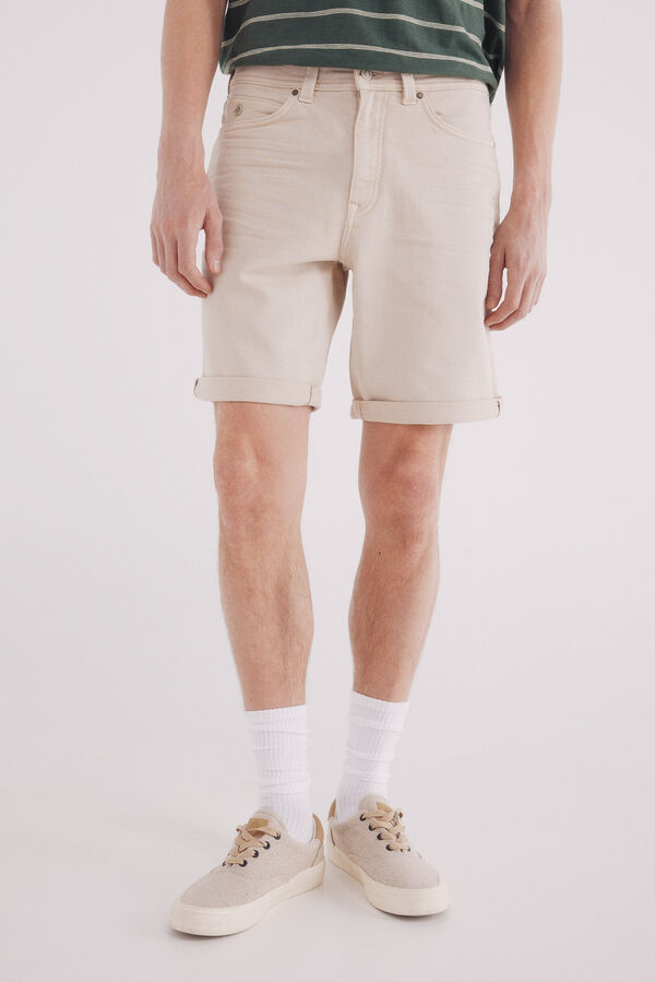 Springfield Bernuda em malha lavada branco