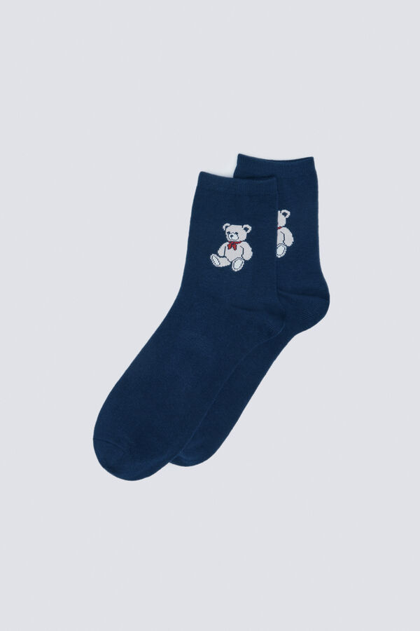 Springfield Meia longa de urso azul