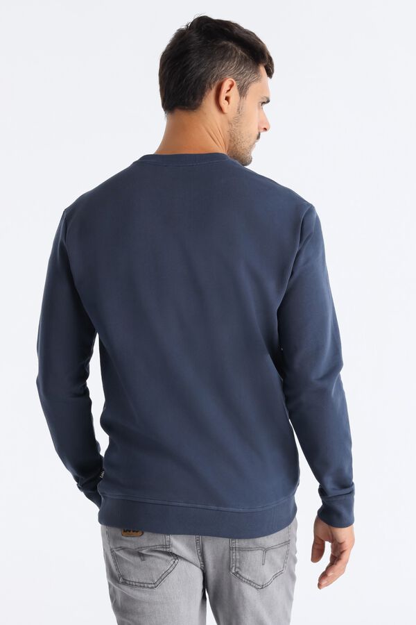 Lois Sweatshirt gola caixa azul