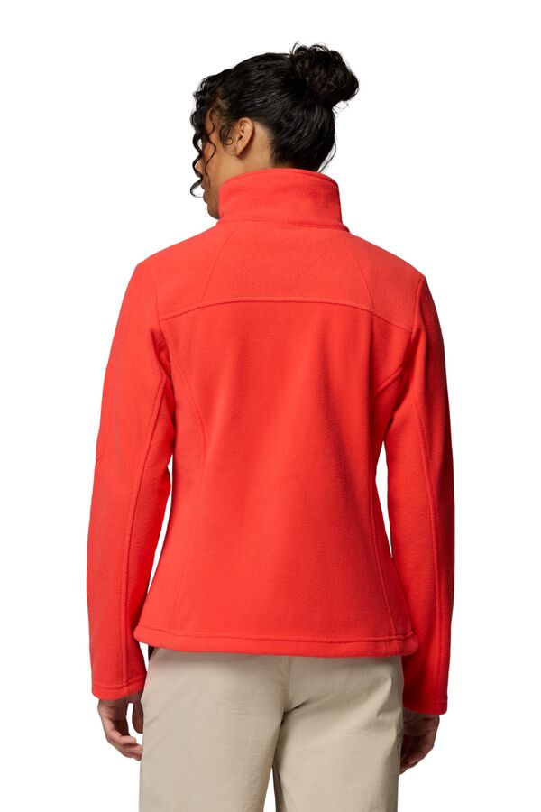 Columbia Forro polar com bolsos de fecho-&eacute;clair rosa