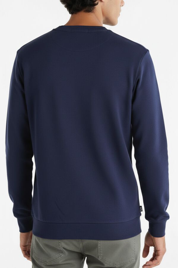 Lois Sweatshirt de gola caixa azul