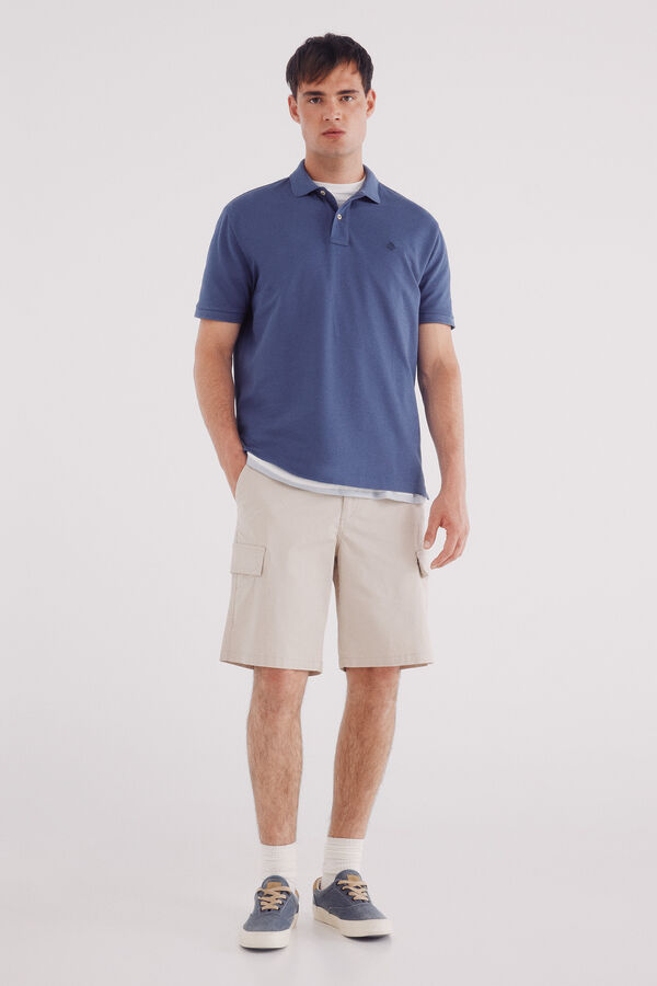 Springfield Polo piqué básico regular fit azul