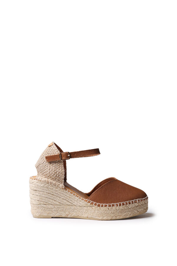 Toni Pons Alpercata em pele com cunha castanho