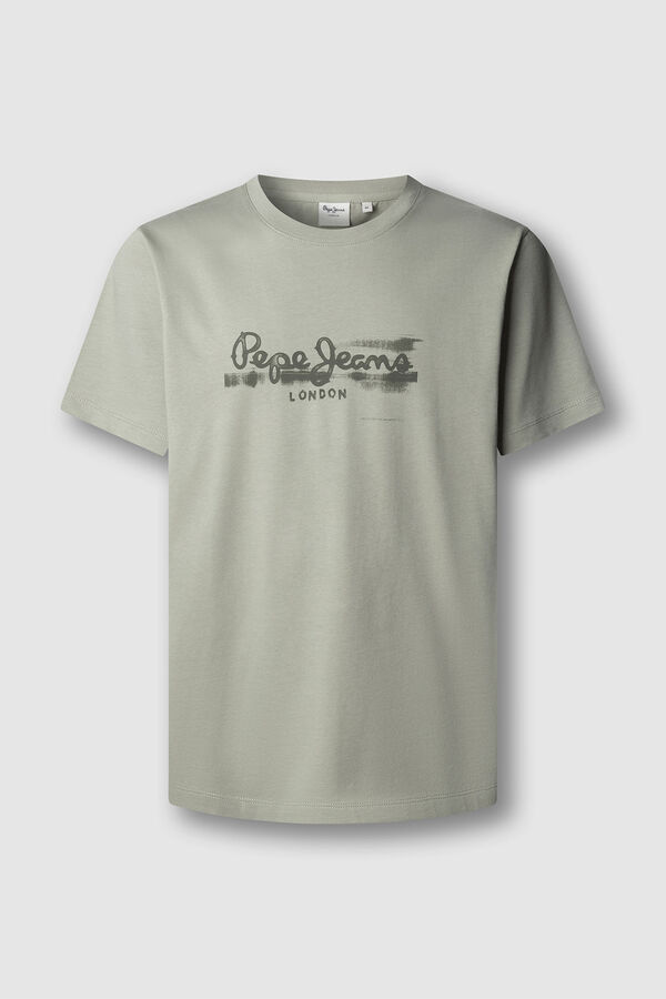 Pepe Jeans T-shirt manga curta bege