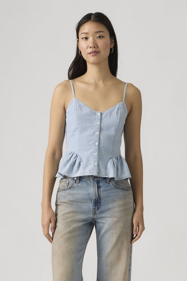 Levi's Top de al&ccedil;as azul