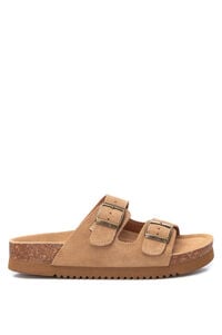 XTI Sand&aacute;lia em croute com fivelas