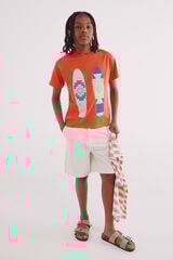 Springfield Kids Shorts calças chino para meninos branco