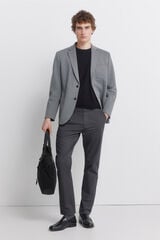 Springfield Cal&ccedil;as chino microestampado slim fit cinzento