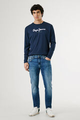 Pepe Jeans T-shirt manga comprida azul