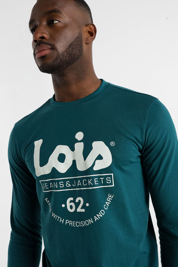 Lois T-shirt manga comprida verde
