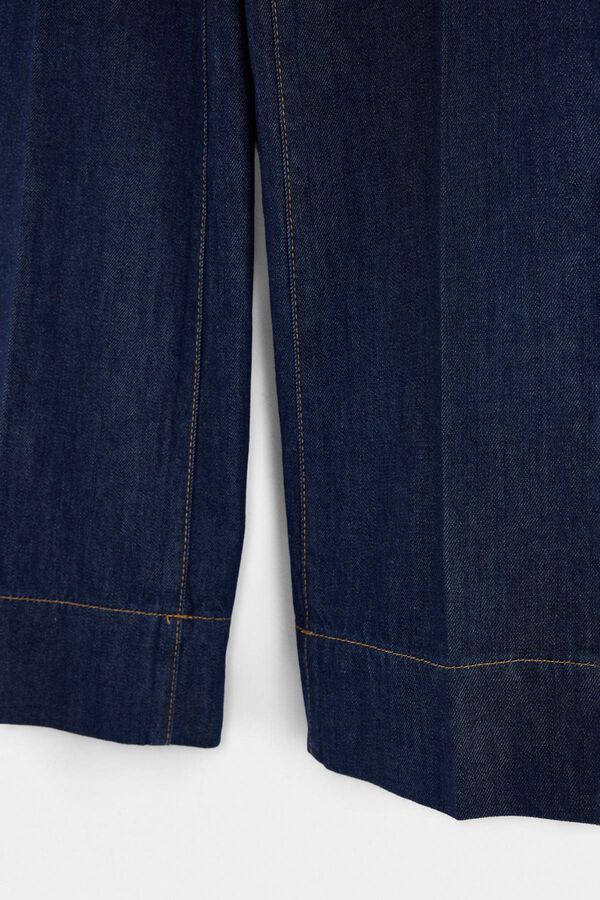 Trendyol Cal&ccedil;as jeans wide leg azul