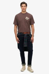 Superdry T-shirt oversized castanho