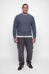 Jack & Jones PLUS Camisola de gola redonda azul