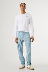 Pepe Jeans T-shirt manga comprida branco