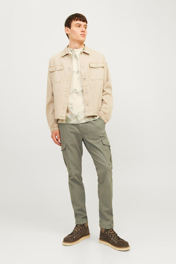Jack & Jones Slim fit cargo pants nude