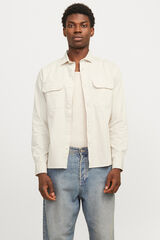 Jack & Jones Camisa de sarja regular fit cinzento