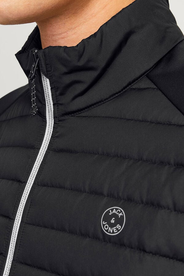 Jack & Jones Casaco acolchoado de gola alta preto