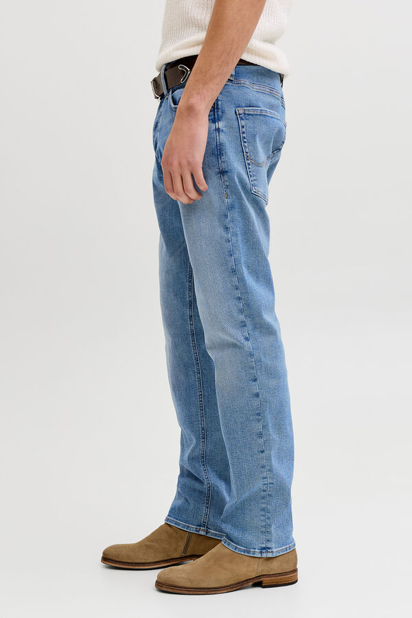 Jack & Jones cal&ccedil;a jeans reta e justa azul