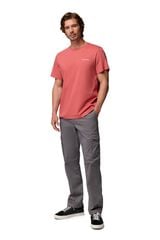 Columbia T-shirt com estampado de natureza nas costas vermelho