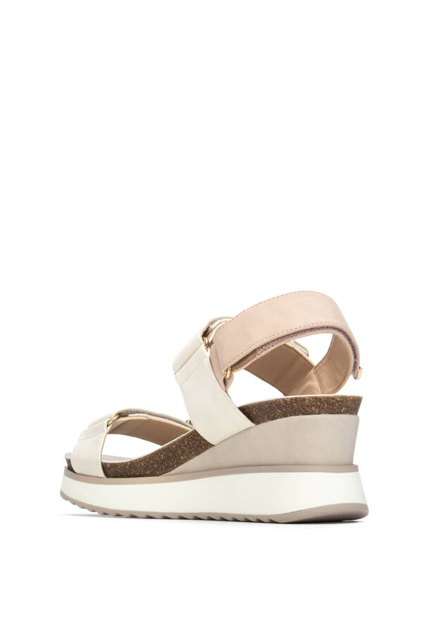 XTI Sand&aacute;lia cunha tira adesiva branco