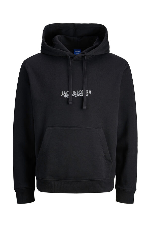 Jack & Jones PLUS Sweatshirt e logo capuz preto