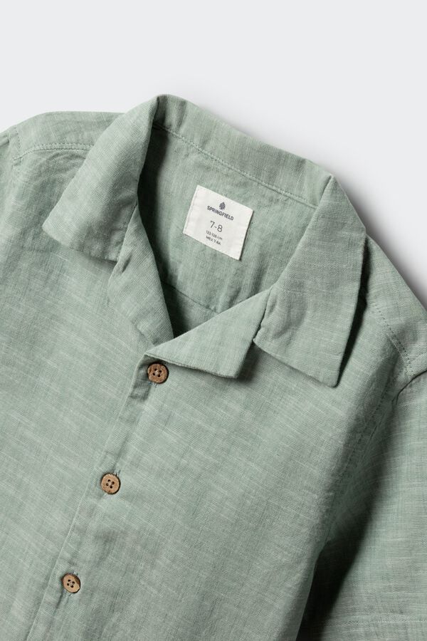 Springfield Kids Camisa de manga curta leve para menino verde