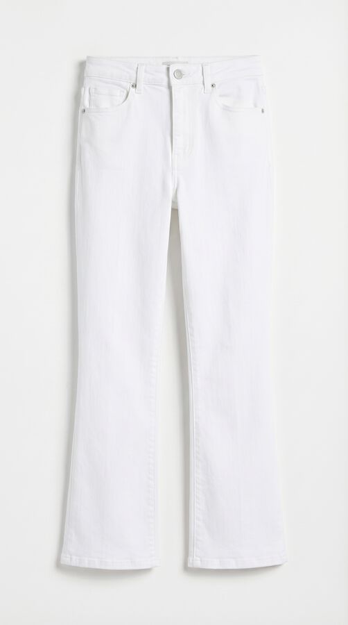 Springfield Jeans kick flare branco