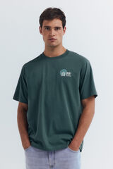 Springfield Landscape composition T-shirt green