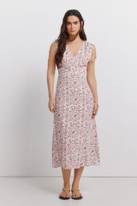 Springfield Vestido midi estampado lazos